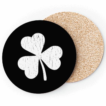 Discover Vintage Distressed Shamrock Coasters