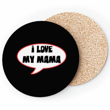 Discover Bold Family Love Speech Bubble Design Coasters