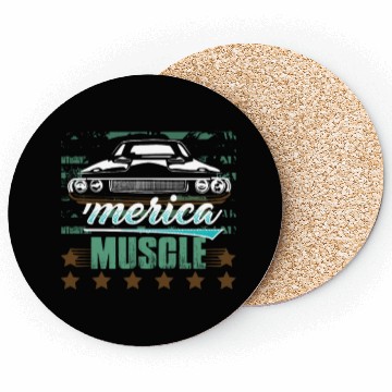 Discover 'Merica Muscle Car Coasters