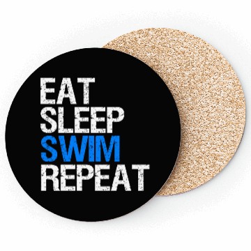 Discover Eat Sleep Swim Repeat Gift Swim Coach. Coasters