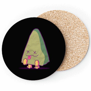 Discover It's not an avocado , it's a zombie triangle! Coasters
