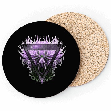 Discover Creepy Intergalactic Triangle Thistle Coasters