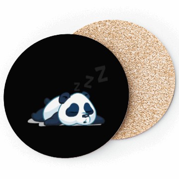 Discover Funny sleeping panda Coasters