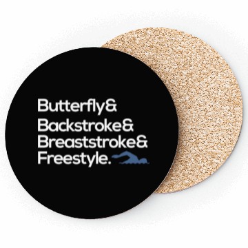 Discover butterfly backstroke breaststroke freestyle swim Coasters