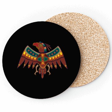 Discover Native American Zodiac Falcon-3 (Aries) Coasters