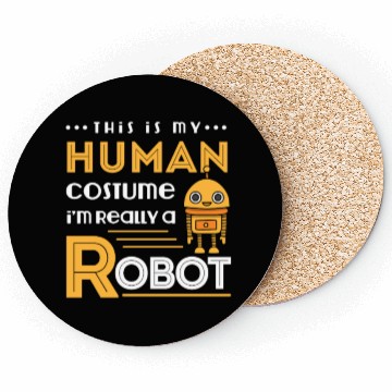 Discover Robot Human Costume Coasters