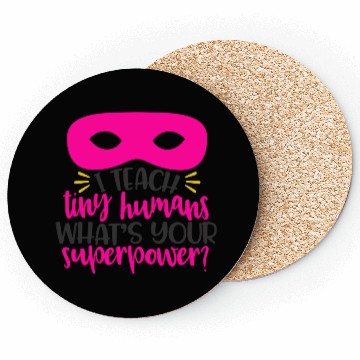 Discover Superpower Superhero Teacher Gift Coasters