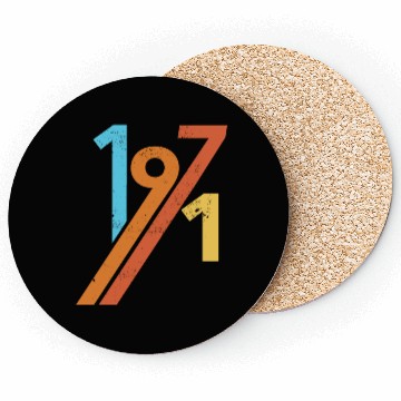 Discover 1971 vintage retro birthday Coasters