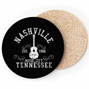 Discover Nashville Tennessee - Country Music City Gift Coasters
