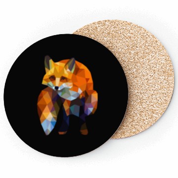 Discover Geometric Nature Fox Coasters
