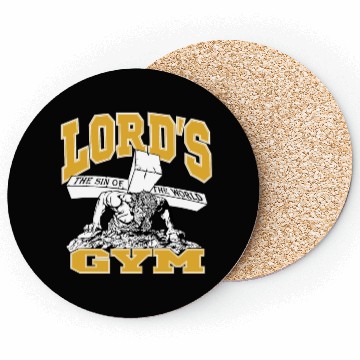 Discover cool graphic art yellow Gym Coasters
