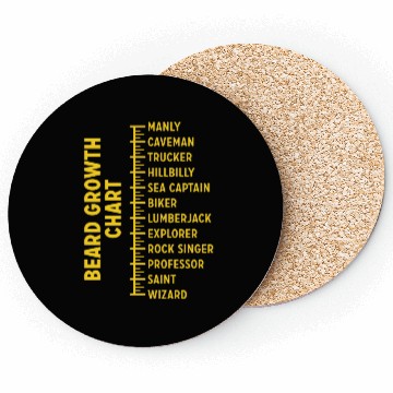 Discover Dad Beard Gifts Beard Growth Chart Funny Beard Coasters