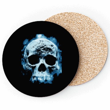 Discover Blue Flame Halloween Death Skull Coasters