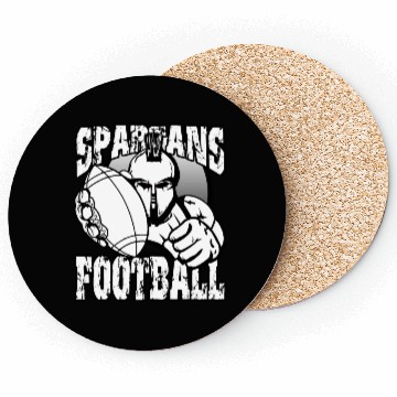 Discover Spartans Football Homecoming Sports School Pride Coasters