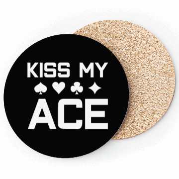 Discover ace poker card card game Coasters