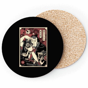 Discover PHOTOGRAPHER SAMURAI MEN PICTURE JAPANESE Coasters