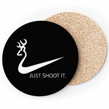 Discover Just Shoot Deer Hunting Coasters