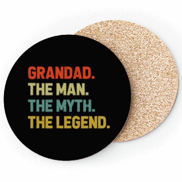 Discover Grandad The Man The Myth The Legend Grandpa Coasters