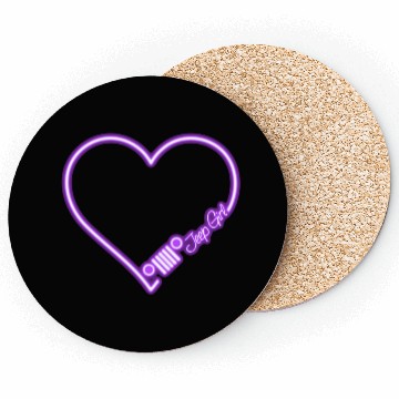 Discover Jeep Love Purple Neon Coasters