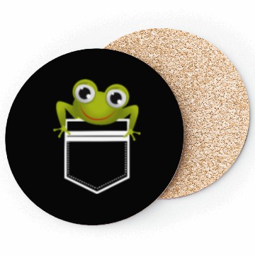 Discover Cute Pocket Frog Toad Amphibian Animal Gift Coasters