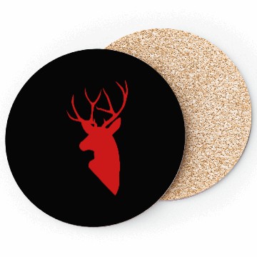 Discover Red Deerhead for Xmas Coasters