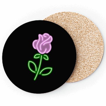 Discover Neon Rose - Pink Coasters