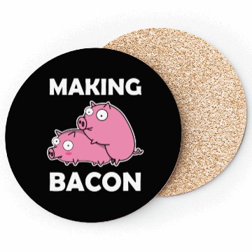 Discover Making Bacon Pigs sx Farmer Funny Gift Piglet Coasters