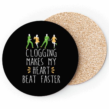 Discover Clogging folk dance Heart Beat clog funny gift Coasters