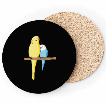 Discover budgie bird budgerigar parakeet family singing Coasters