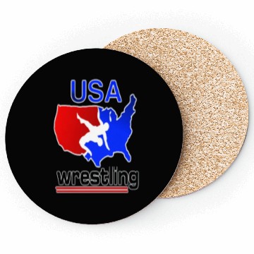 Discover USA Wrestling Tees Coasters