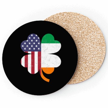 Discover IRISH AMERICAN FLAG Ireland Coasters
