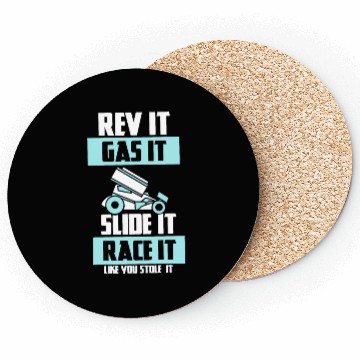 Discover SPRINT CAR RACING GIFT: Race It Like You Stole It Coasters
