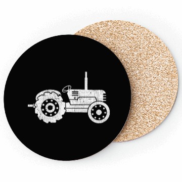 Discover Tractor Driving Farmer Farming Farm Gift Coasters