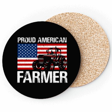 Discover Proud American Farmer Design for Farmer Gifts for Coasters