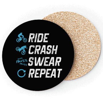 Discover Mountain Bike - Ride Crash Swear Repeat Coasters