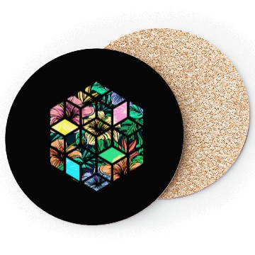 Discover Hipster Flower Octagon Coasters