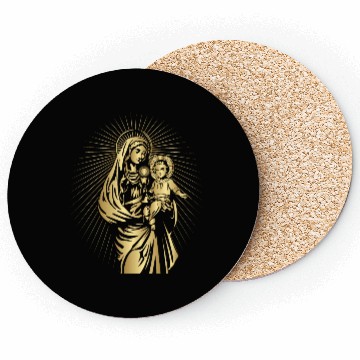 Discover BLESSED VIRGIN MARY AND BABY JESUS Coasters