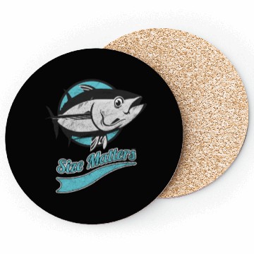 Discover Fish Size Matters Fisherman Fish Ocean Sea Coasters