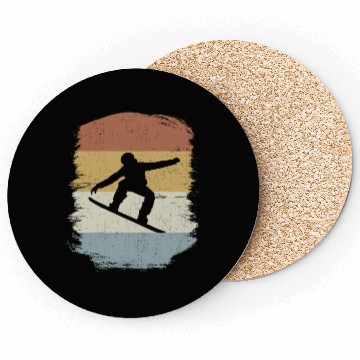 Discover Snowboard Snowboarding Snowboarder Retro Gift Coasters