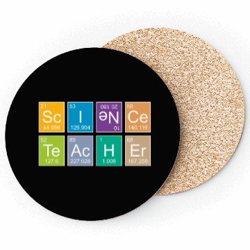 Discover science teacher funny periodic table Coasters