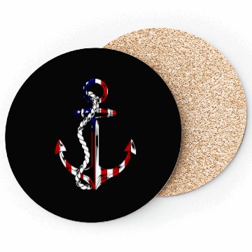 Discover American Flag Anchor Coasters