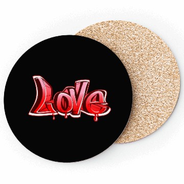 Discover love graffiti Coasters