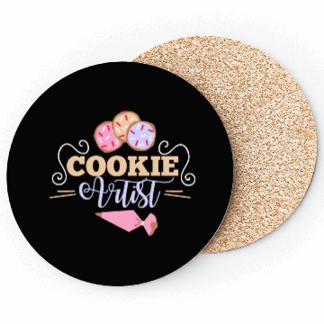 Discover Cookie Artist Illustration for Cookie Decorators Coasters