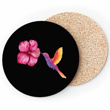Discover humming-bird hibiscus Coasters