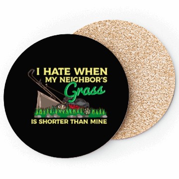 Discover Lawn Mower Gardener Gift Lawn Mowing Coasters