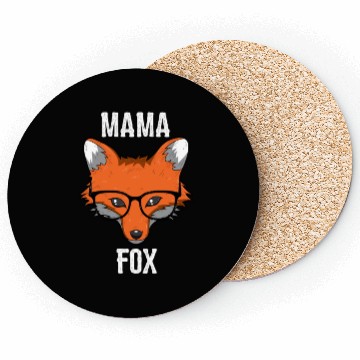 Discover Mama Fox Coasters Smart Foxes Lover Cute Farmer Mom