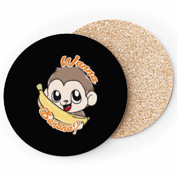 Discover Monkeys Banana Coasters