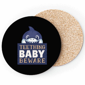 Discover Teething Baby Beware (Boys) Coasters