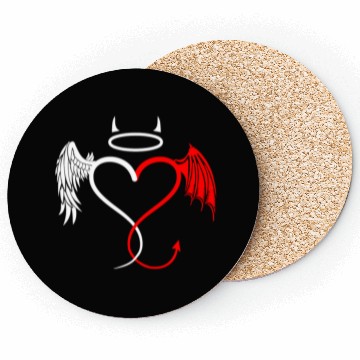 Discover Angel vs Devil Nurse and Doctor Gift Coasters