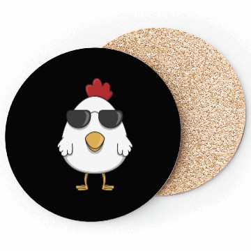 Discover Chicken cool sunglasses farm animal chickens hen Coasters